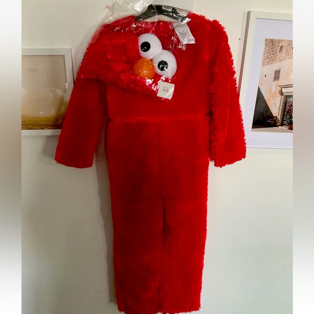 Sesame Street Elmo Comfy Fur Costume 2T Toddler NWOT